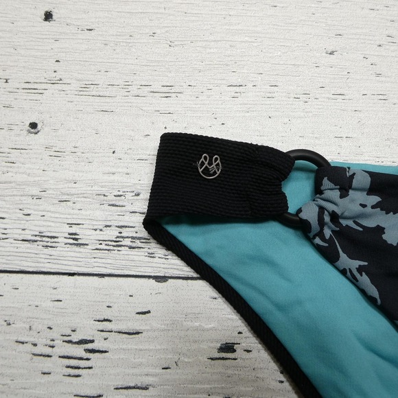 Maaji Bikini Bottom Womens Medium Floral Swim Briefs Stretch Nylon Spandex Swimw - Picture 6 of 7